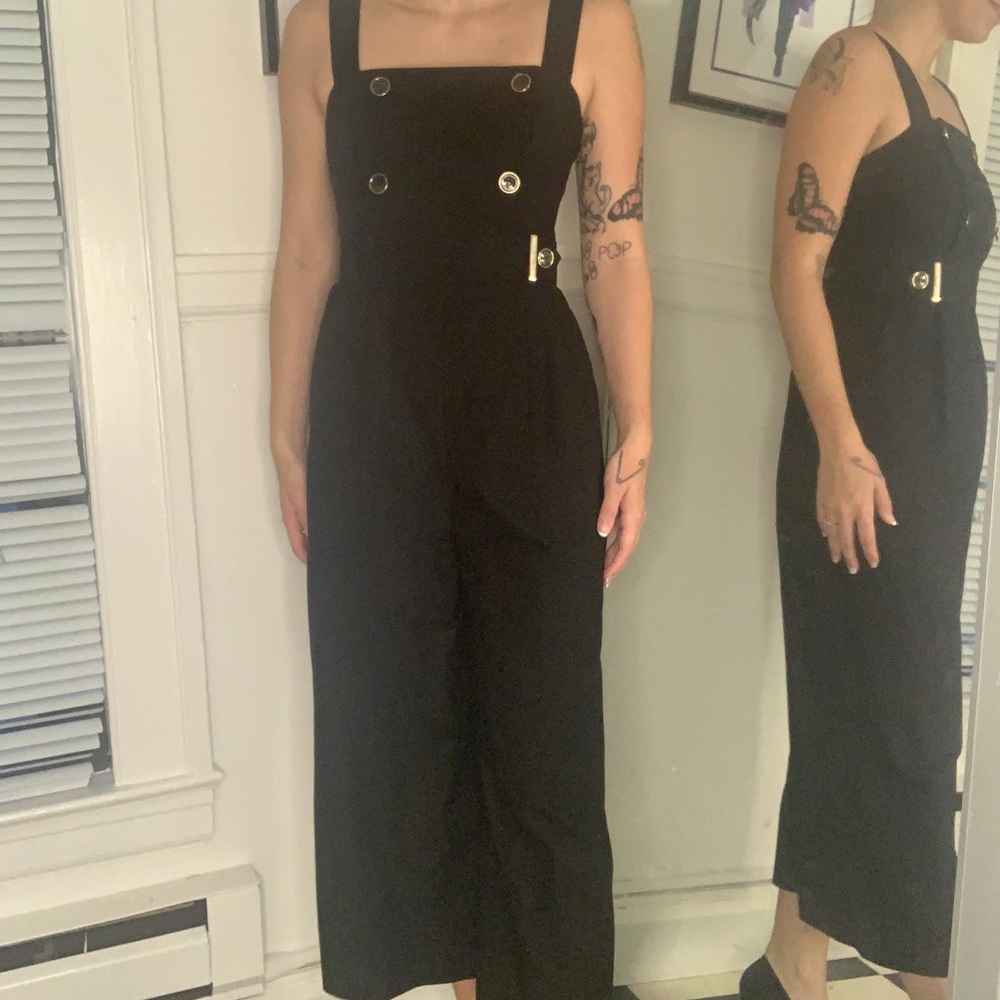 Karen Millen Gold Button Jumpsuit
